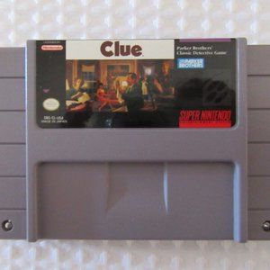 Super Nintendo Game Clue -Tested